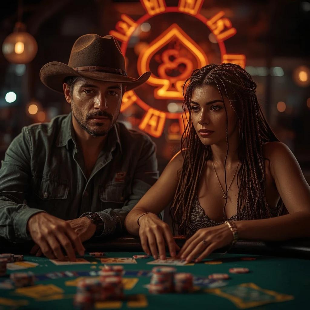 photo of two poker players AKKHA CASINO